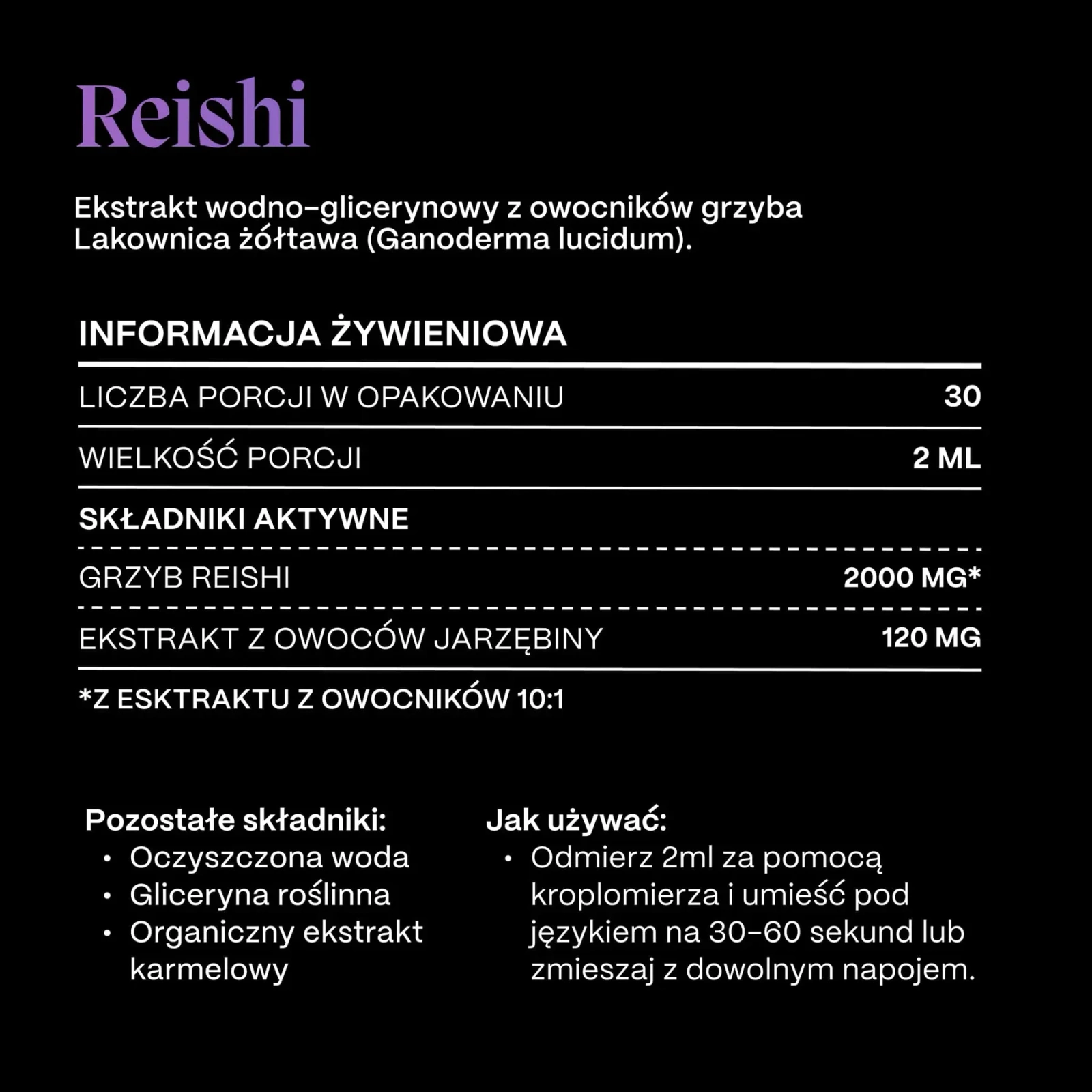 SOMA Grzyby Reishi Lakownica żółtawa 60 ml
