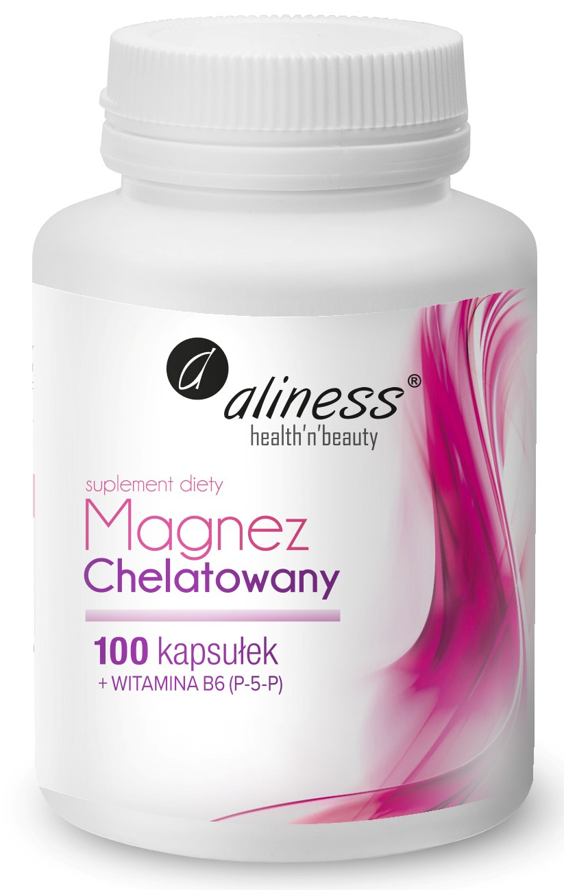 Aliness Magnez Chelatowany 720mg + B6 (P-5-P) x 100 kapsułek