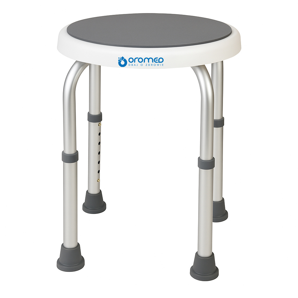 Obrotowy taboret pod prysznic