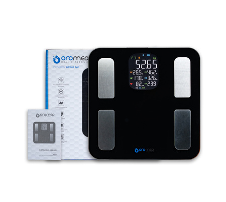 Waga analityczna elektroniczna łazienkowa ORO-BLUETOOTH H SMART BLACK