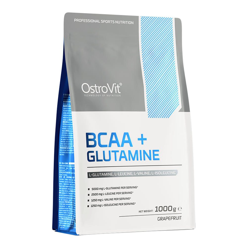 OstroVit BCAA + Glutamina 1000 g grejpfrutowy