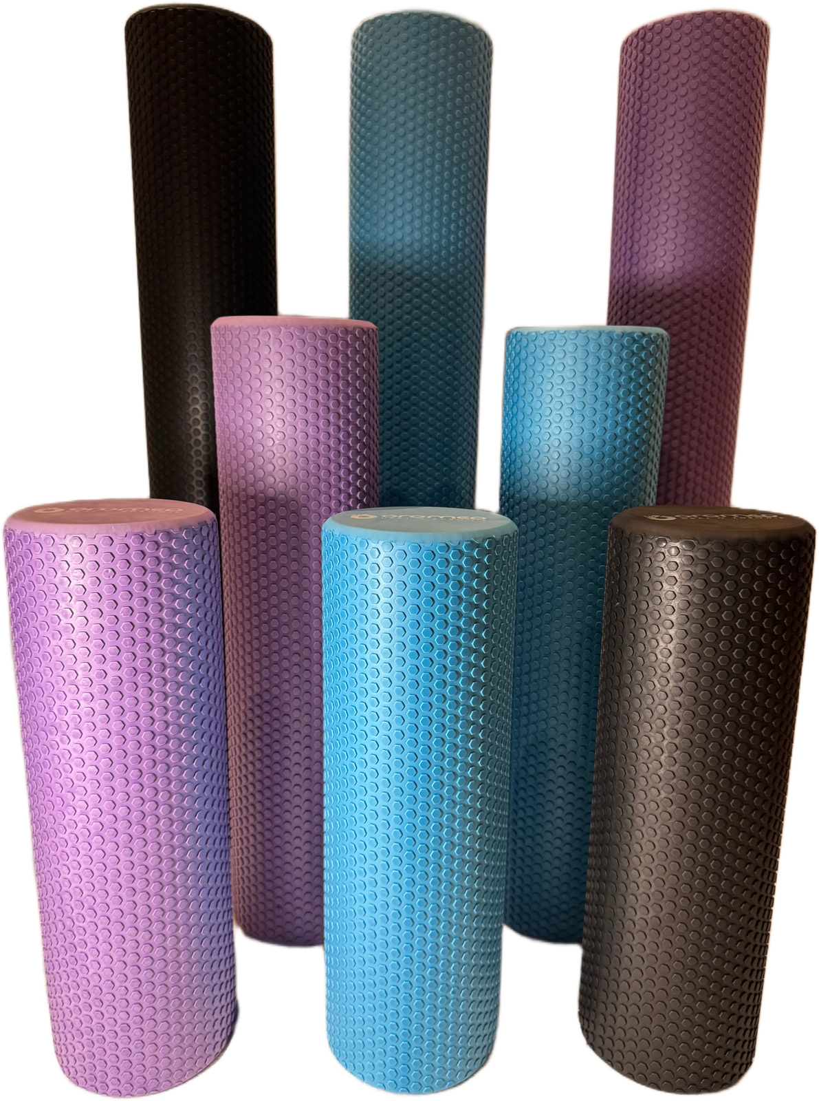 Wałek do masażu roller z wypustkami CARE+ 45 cm fioletowy