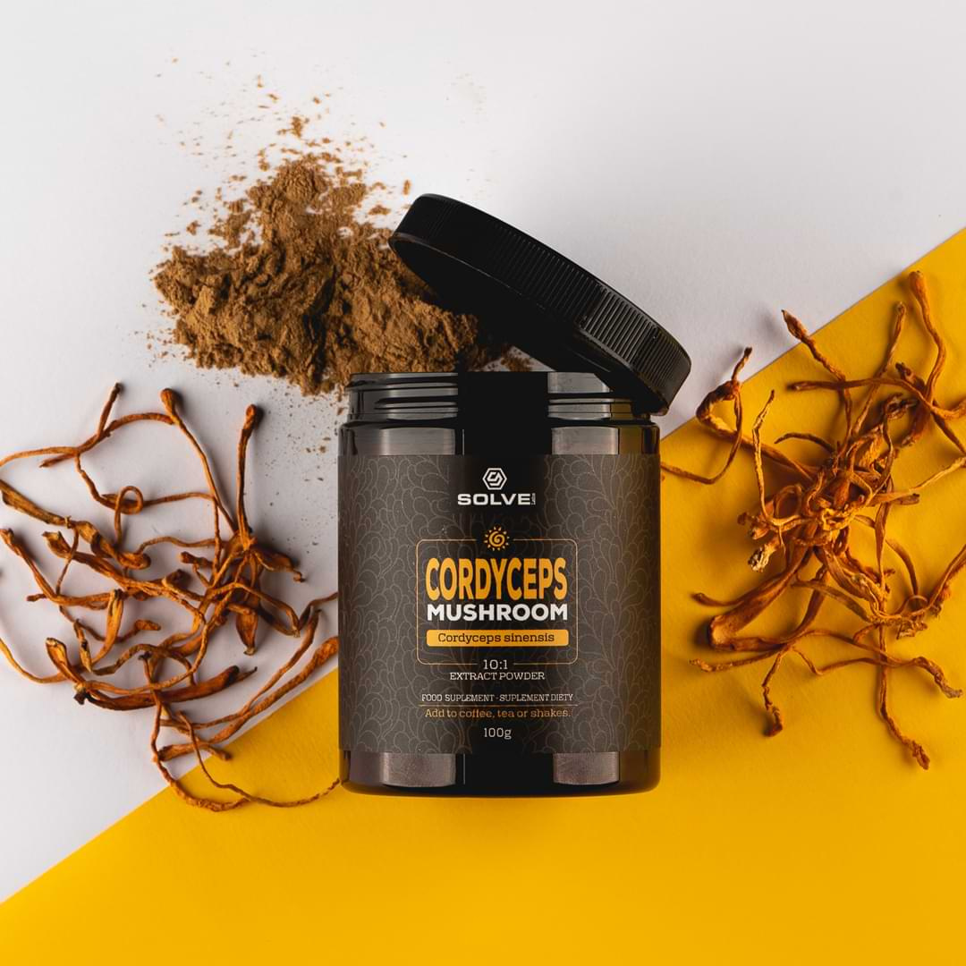 Solve Labs Cordyceps sinensis 10:1 Mushroom Powder 100g
