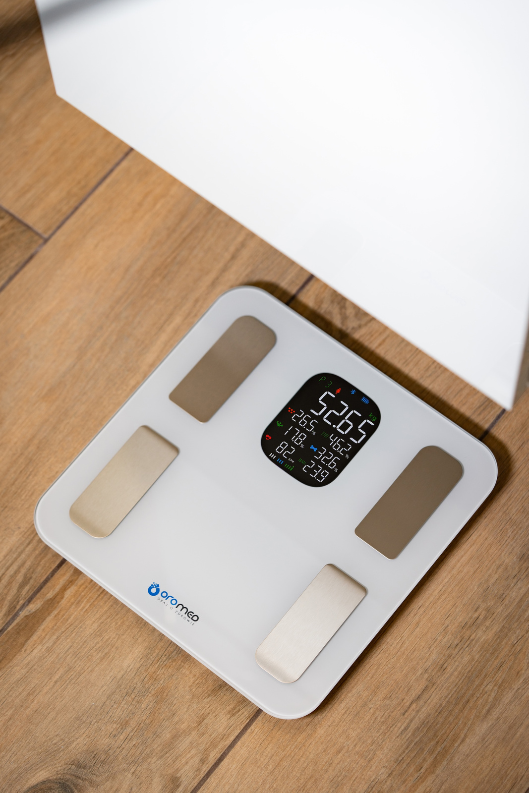 Waga analityczna elektroniczna łazienkowa ORO-BLUETOOTH H SMART WHITE