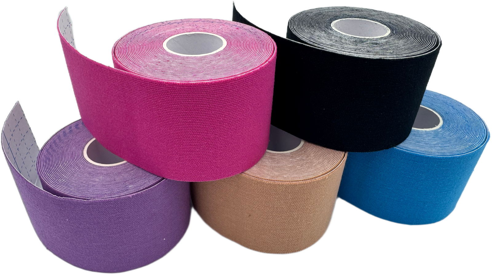 Taśma do kinesiotapingu 5 cm x 5 m niebieska