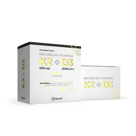 Laborell Witamina K2 200mcg+D3 2000j.m. 90kaps. L