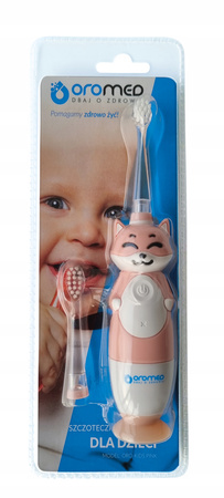 Szczoteczka soniczna do zębów elektryczna dla dzieci Oromed ORO-KIDS PINK 