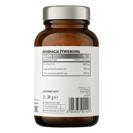 OstroVit Pharma Omega 3 500/250 30 kapsułek