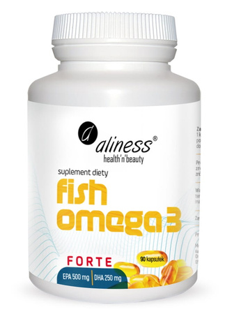 ALINESS Fish Omega 3 FORTE 500/250mg x 90 kapsułek