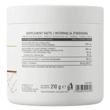 OstroVit Kolagen + Matcha 210 g smak naturalny