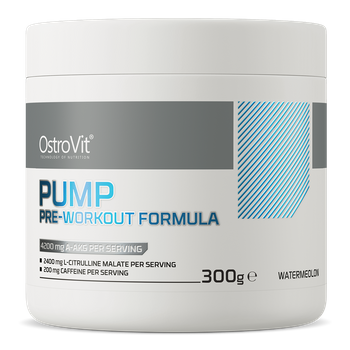 OstroVit PUMP Pre-Workout Formula 300 g NEW FORMULA arbuzowy