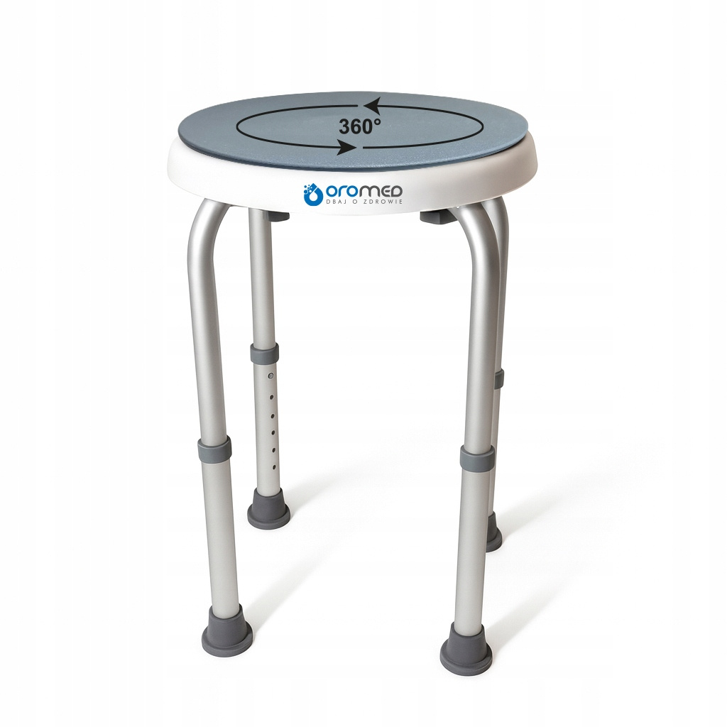 Obrotowy taboret pod prysznic