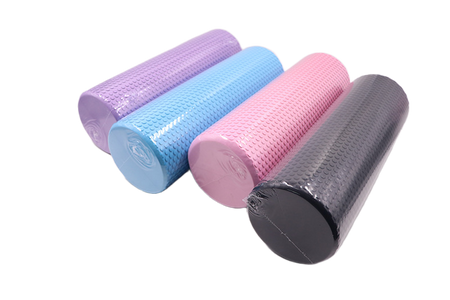 Wałek do masażu roller z wypustkami CARE+ 90 cm fioletowy