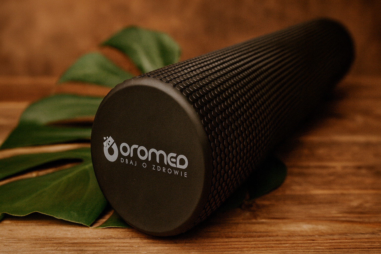 Wałek do masażu roller z wypustkami CARE+ 45 cm czarny