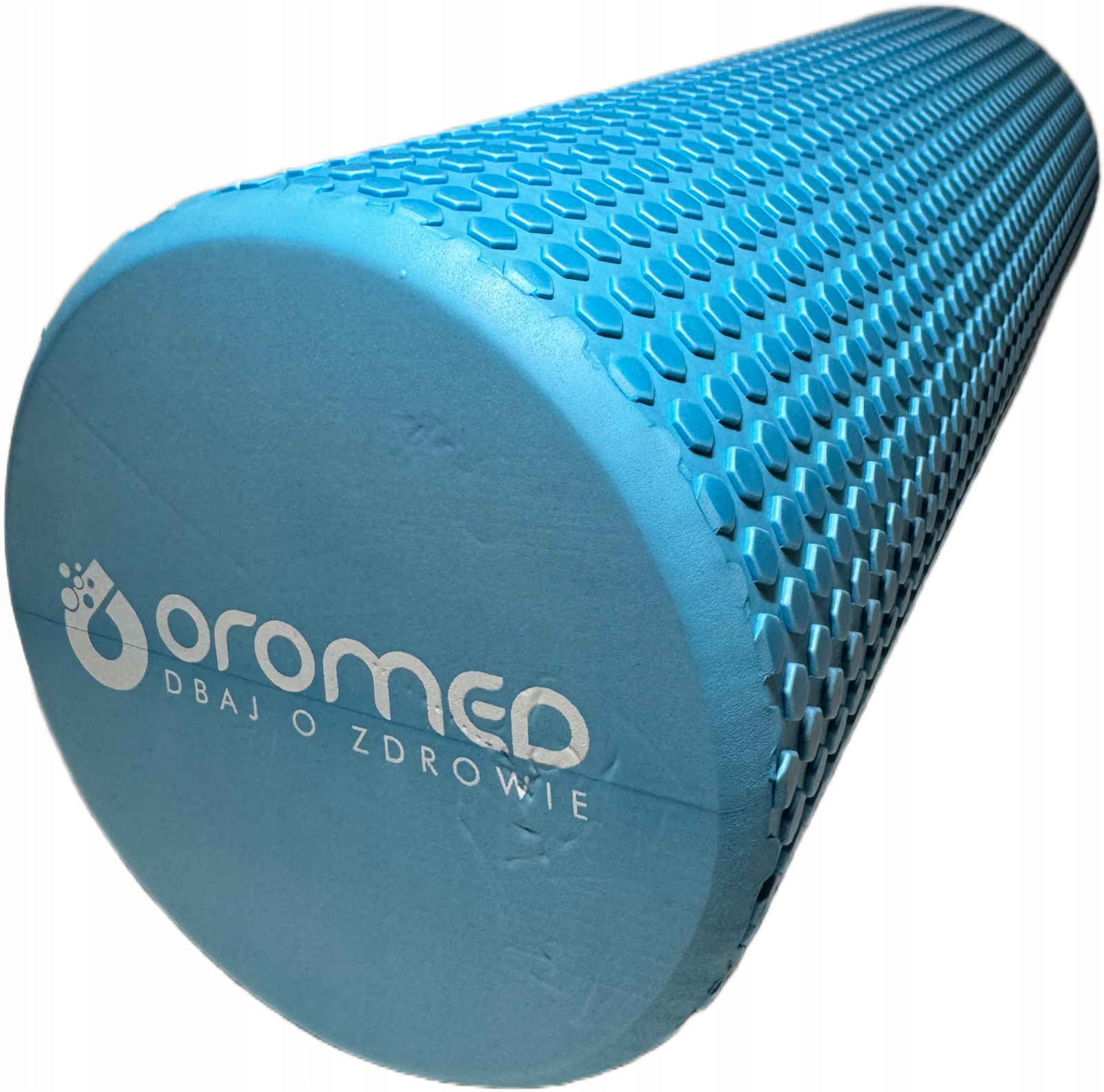 Wałek do masażu roller z wypustkami CARE+ 60 cm niebieski