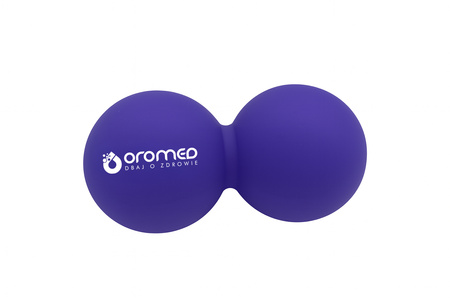 Roller podwójna piłka do masażu punktowego lacrosse różowa twarda