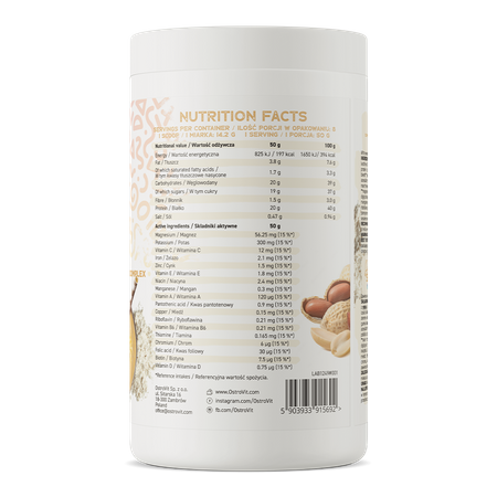 OstroVit Delicious Shake + Vitamin 400 g arachidowy