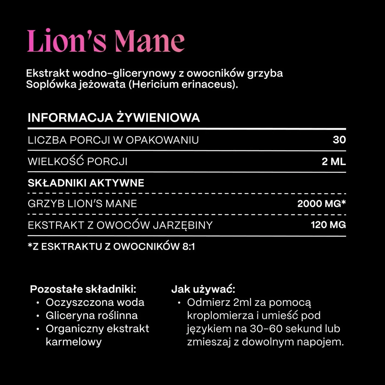 SOMA Lions Mane soplówka jeżowata 60 ml