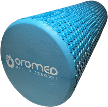 Wałek do masażu roller z wypustkami CARE+ 45 cm niebieski