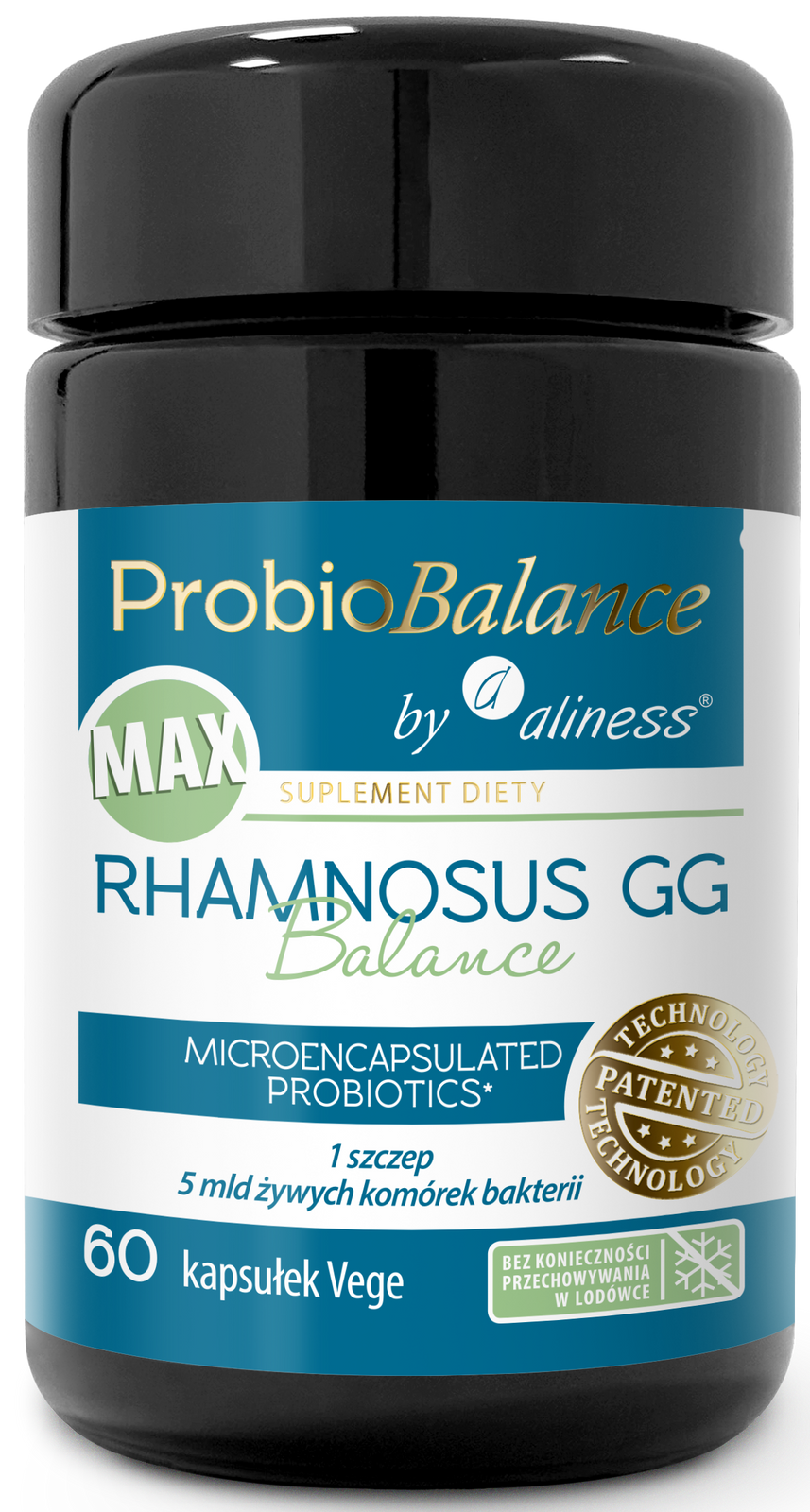 Aliness ProbioBALANCE MAX Rhamnosus GG Balance 5 mld. x 60 vege caps.