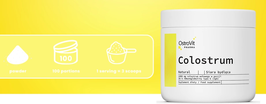 OstroVit Pharma Colostrum 100 g smak naturalny