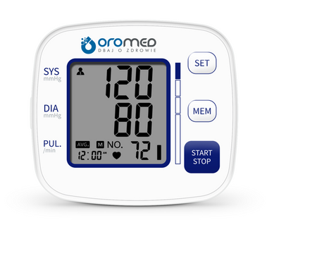 Ciśnieniomierz elektroniczny nadgarstkowy Oromed ORO-BP SMART 