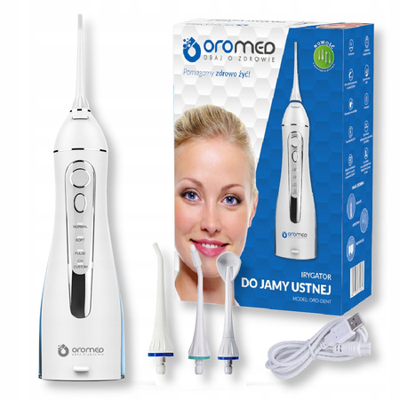 Inteligentny Irygator do jamy ustnej do zębów Oromed ORO-DENT USB + końcówki