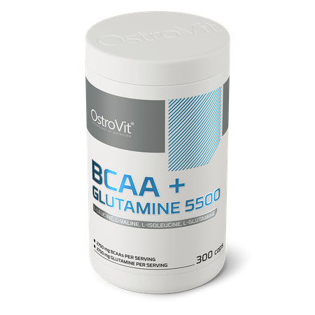 OstroVit BCAA + Glutamina 5500 mg 300 kapsułek