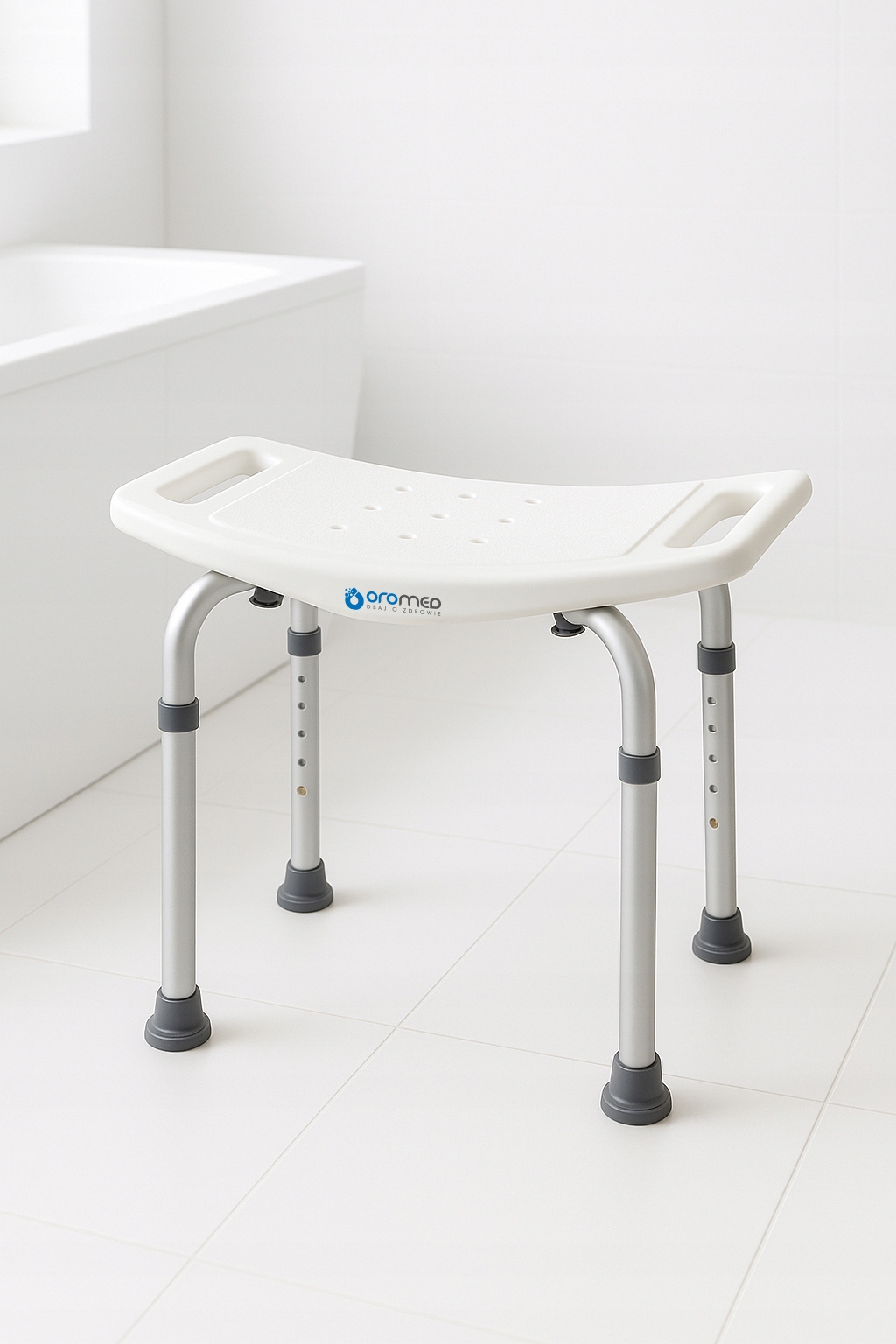 Taboret prysznicowy stołek pod prysznic prostokątny