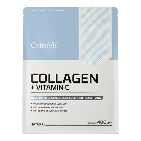 OstroVit Kolagen + Witamina C 400 g naturalny