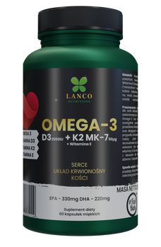 Lanco Omega -3 + D3+K2 60 kapsułek