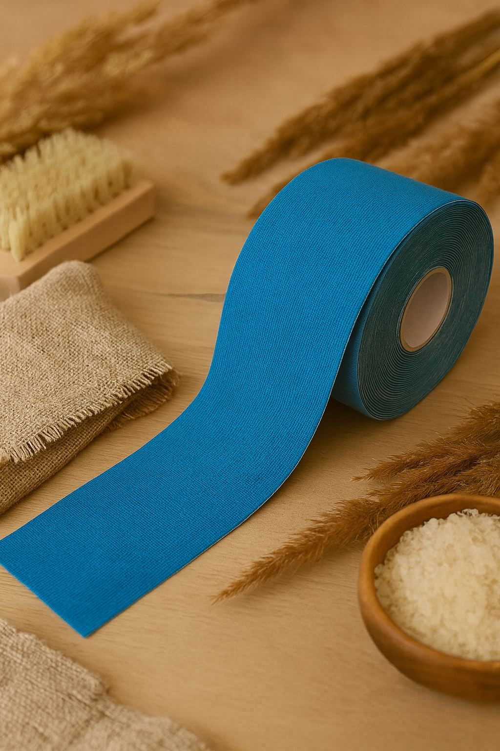 Taśma do kinesiotapingu 5 cm x 5 m niebieska