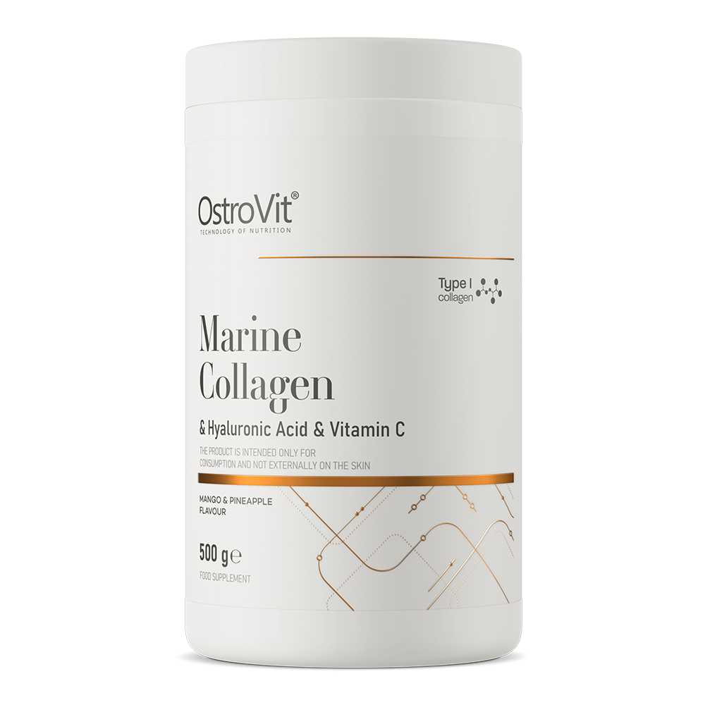 OstroVit Marine Collagen & Hyaluronic acid & Vitamin C  500 g mango & pineapple