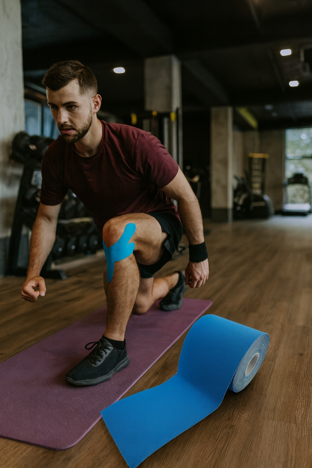 Taśma do kinesiotapingu 7,5 cm x 5m niebieska