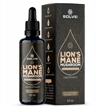 Solve Labs Soplówka jeżowata (Lion's mane) w kroplach 60ML