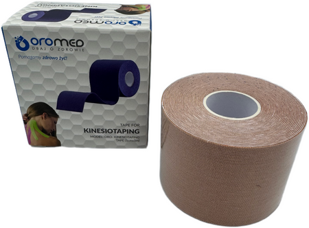 Taśma do kinesiotapingu 5 cm x 5 m beżowa