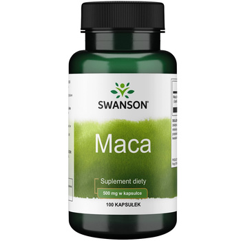 SWANSON Maca 500mg 100 kaps Wzmocnienie Pamięć Libido 