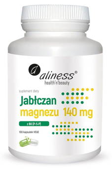 ALINESS Jabłczan magnezu 140 mg z B6 (P-5-P) x 100 Vege caps.