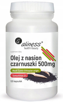 ALINESS Olej z nasion czarnuszki 2% 500 mg x 120