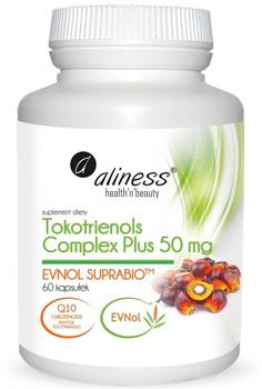 ALINESS Tokotrienols Complex PLUS 50 mg, EVNOL SUPRABIO x 60 caps.