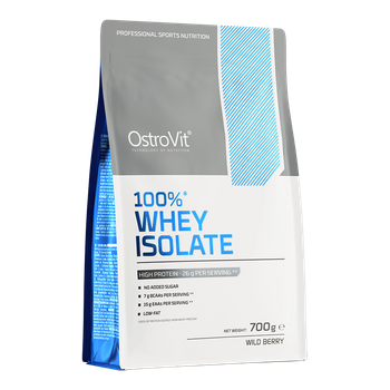 OstroVit 100% Whey Isolate 700 g białko WPI o smaku owoców leśnych