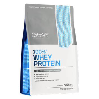 OstroVit 100% Whey Protein 700 g białko WPC o smaku biszkoptowego snu