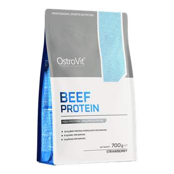 OstroVit Beef Protein 700 g truskawkowy