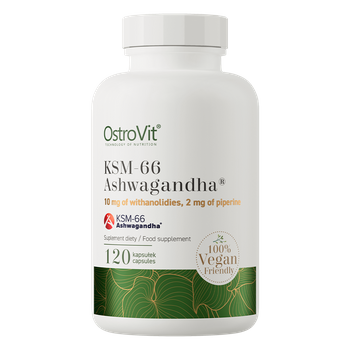 OstroVit KSM-66 Ashwagandha® VEGE 120 kapsułek