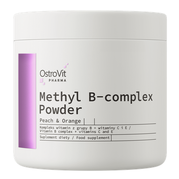 OstroVit Pharma Methyl B-complex Powder 180 g brzoskwiniowo-pomarańczowy