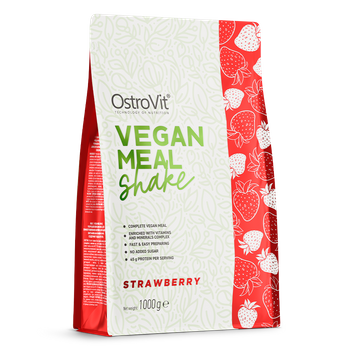 OstroVit Vegan Meal Shake 1000 g truskawkowy