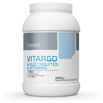 OstroVit Vitargo + Elektrolity + Witaminy 1000 g o smaku wieloowocowym