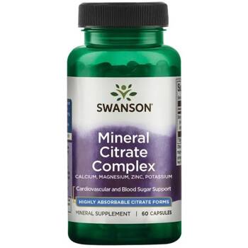 SWANSON Cytryniany - Multi Mineral Citrate Complex Minerały Wapń Magnez