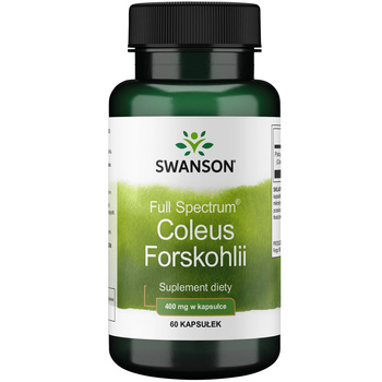 SWANSON FS Coleus Forskohlii 400mg 60 kap Pokrzywa Indyjska Odchudzanie