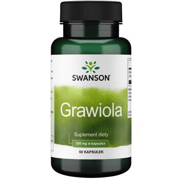 SWANSON Graviola 530mg 60 kapsułek Wspiera system komórkowy